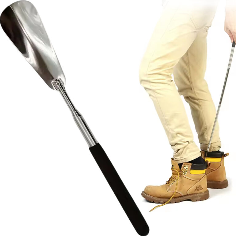 Calçadeira De Sapatos E Tênis Telescópica Retrátil Aço Inóx Tomóvi