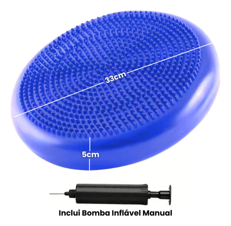 Disco De Equilíbrio Inflável Yoga Pilates Fisioterapia Com Bomba Infladora Tomóvi (4)