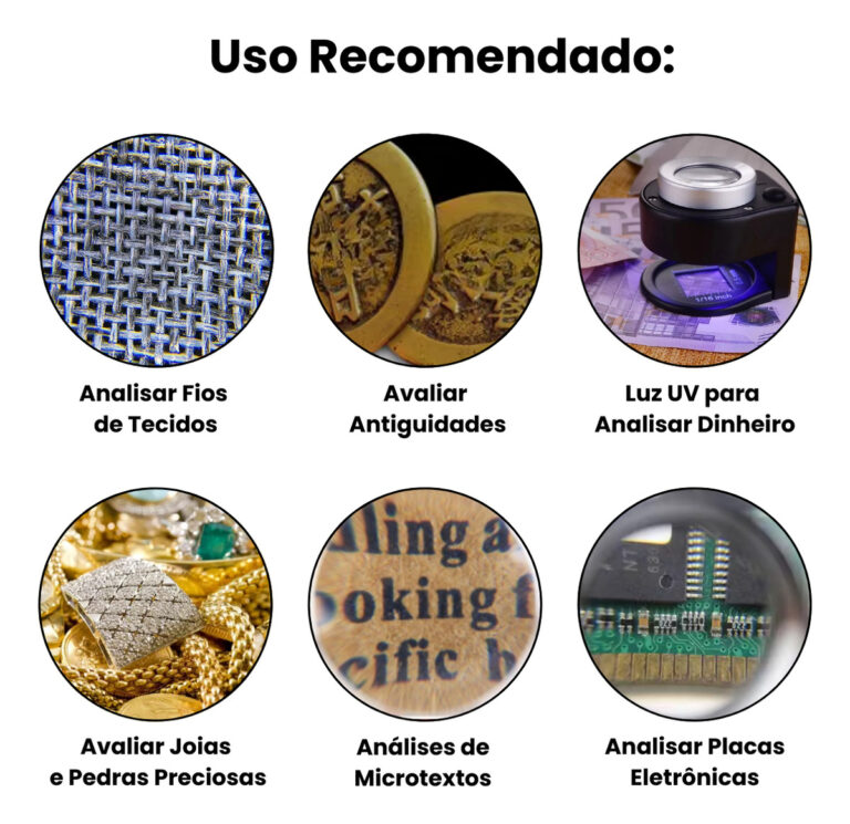 Lupa De Mão Portátil Conta Fios Com Lente De Vidro Ótico Zoom 30x Tomóvi (1)