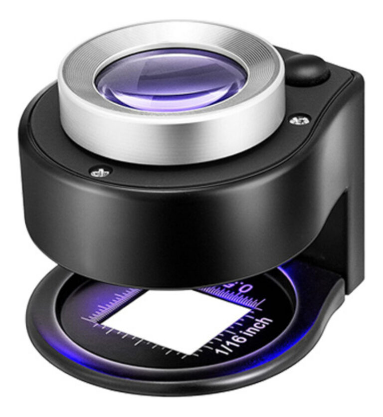 Lupa De Mão Portátil Conta Fios Com Lente De Vidro Ótico Zoom 30x Tomóvi