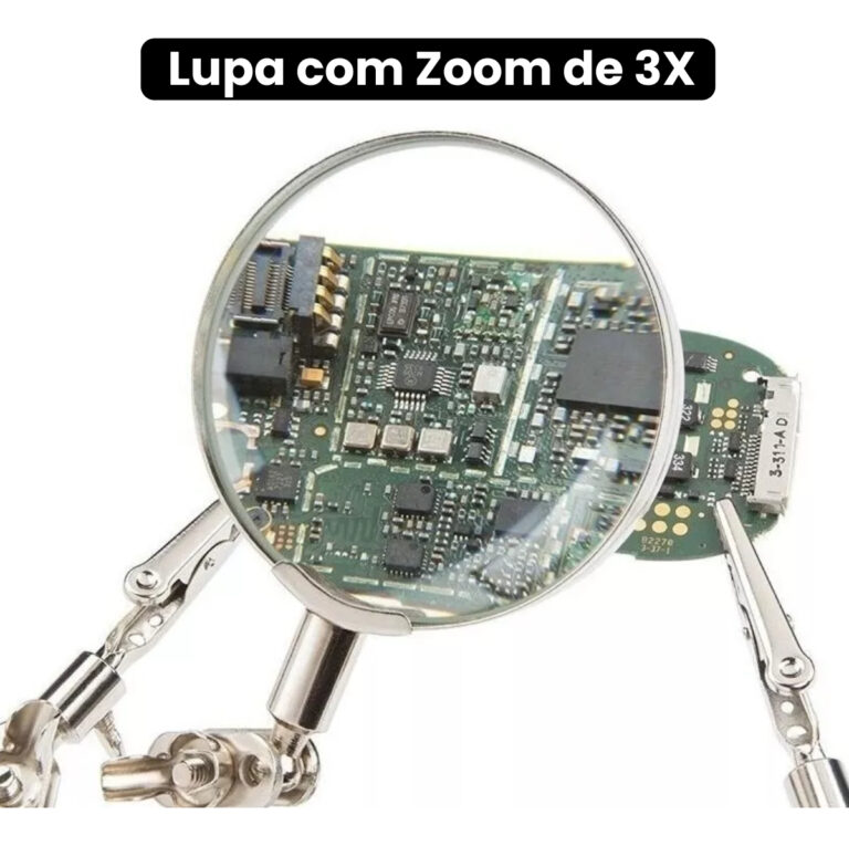 Lupa Para Solda Com Garras E Suporte Para Ferro Solda Braço Articulável Tomóvi (3)