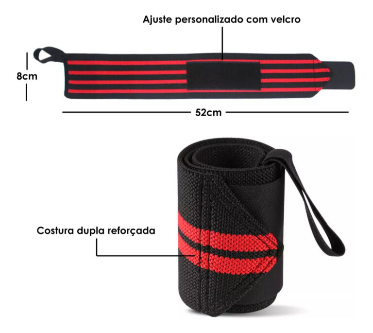 Protetor De Punho Munhequeira Profissional Articulação Cross Fit Academia Tomóvi (11)