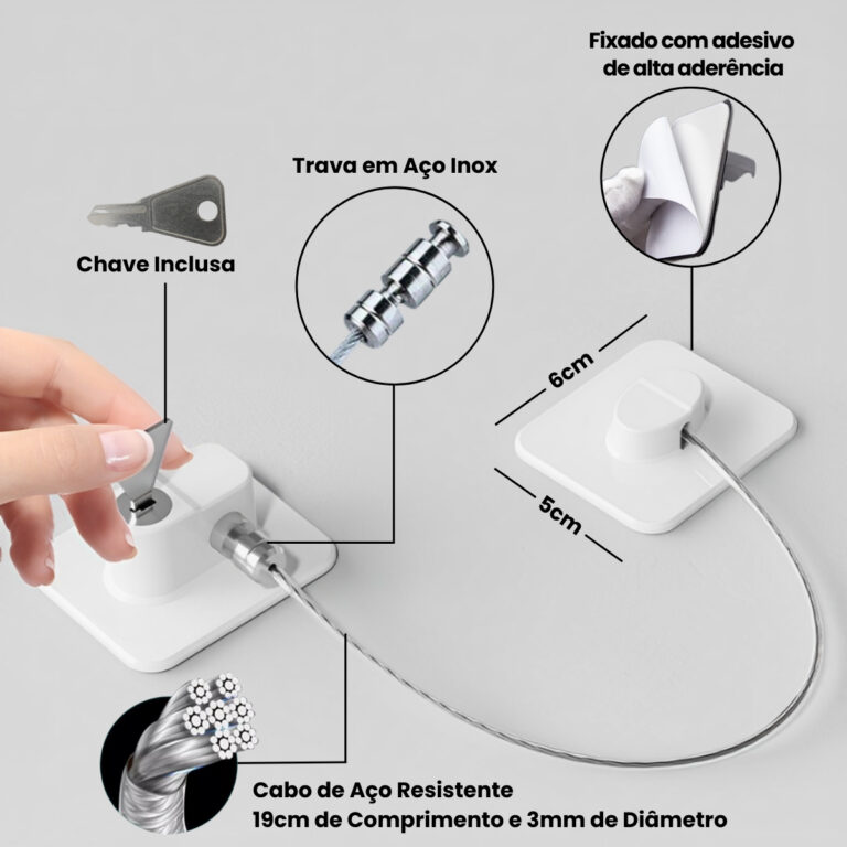 Tomóvi trava cadeado de segurança janela porta geladeira gaveta (1)