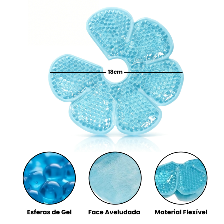 Design anatômico com abertura central e face aveludada para contato confortável e adaptação aos seios. (3)